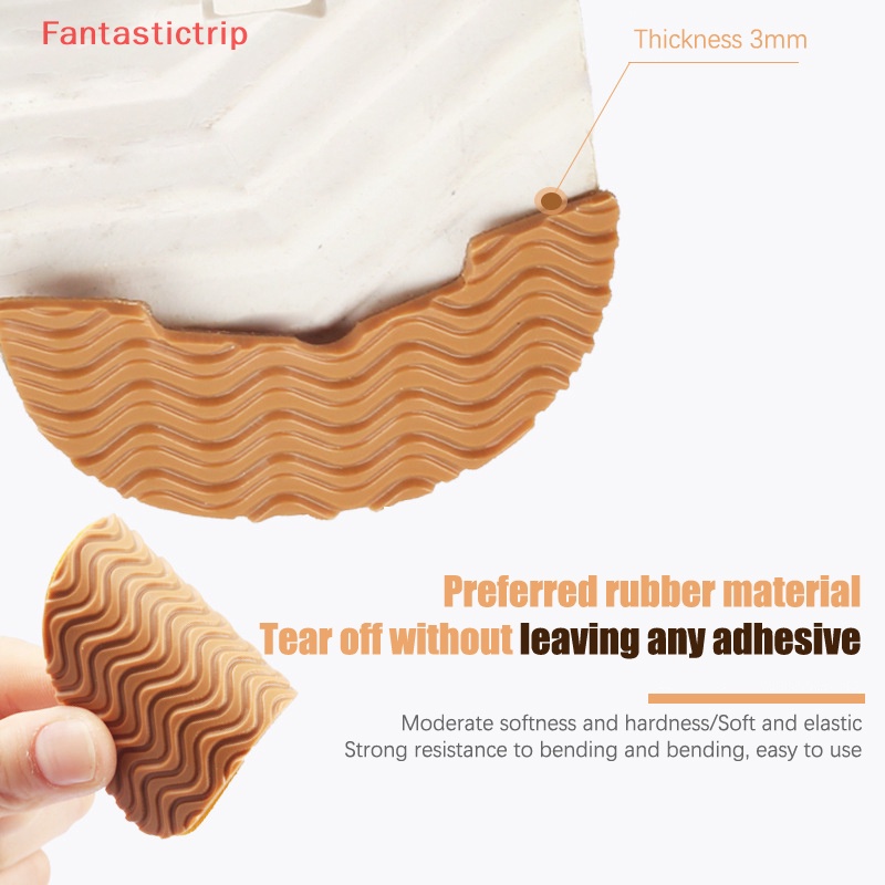 1 Cặp Miếng Dán Đế Giày Bằng Cao Su Chống Trượt Chống Mài Mòn Mới