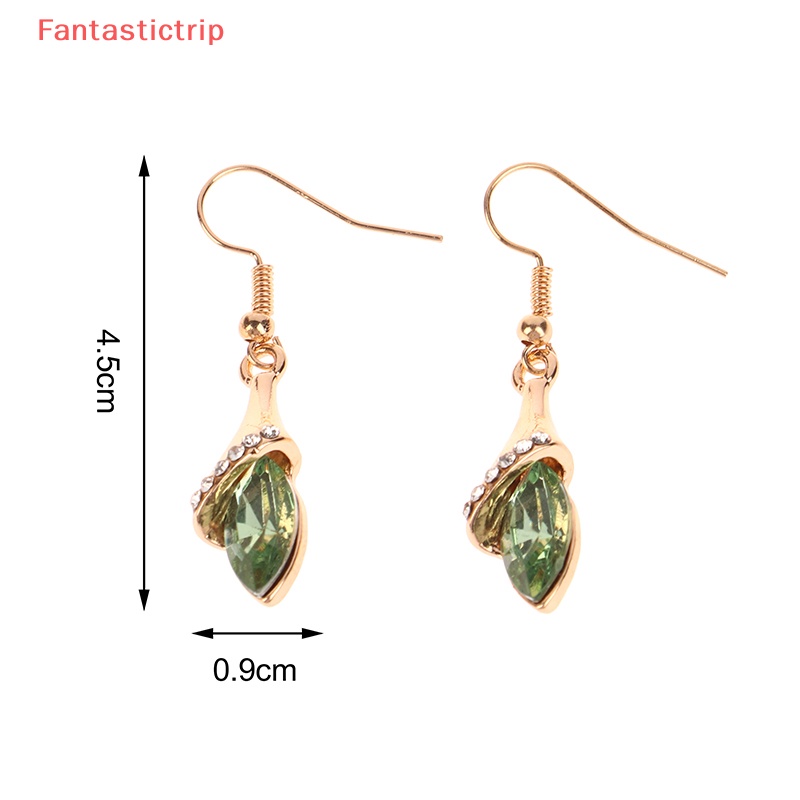 Bộ Trang Sức Vòng cổ / Vòng Tay / Khuyên Tai Đính Pha Lê Màu Vàng / Bạc Thời Trang Cho Nữ