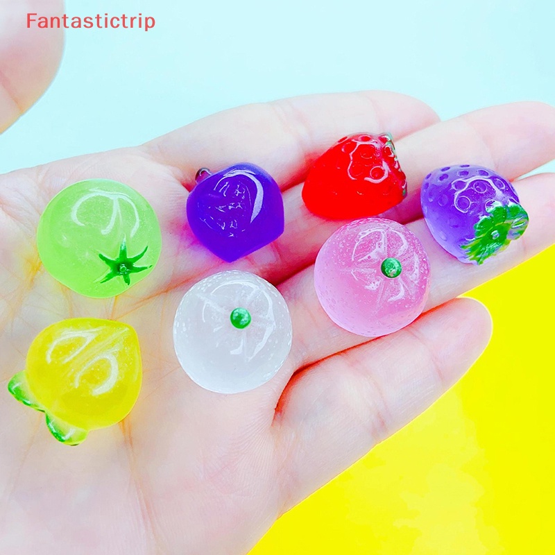 Set 5 Trái Cây Nhựa Phát Quang Dùng Để Trang Trí Diy Mới