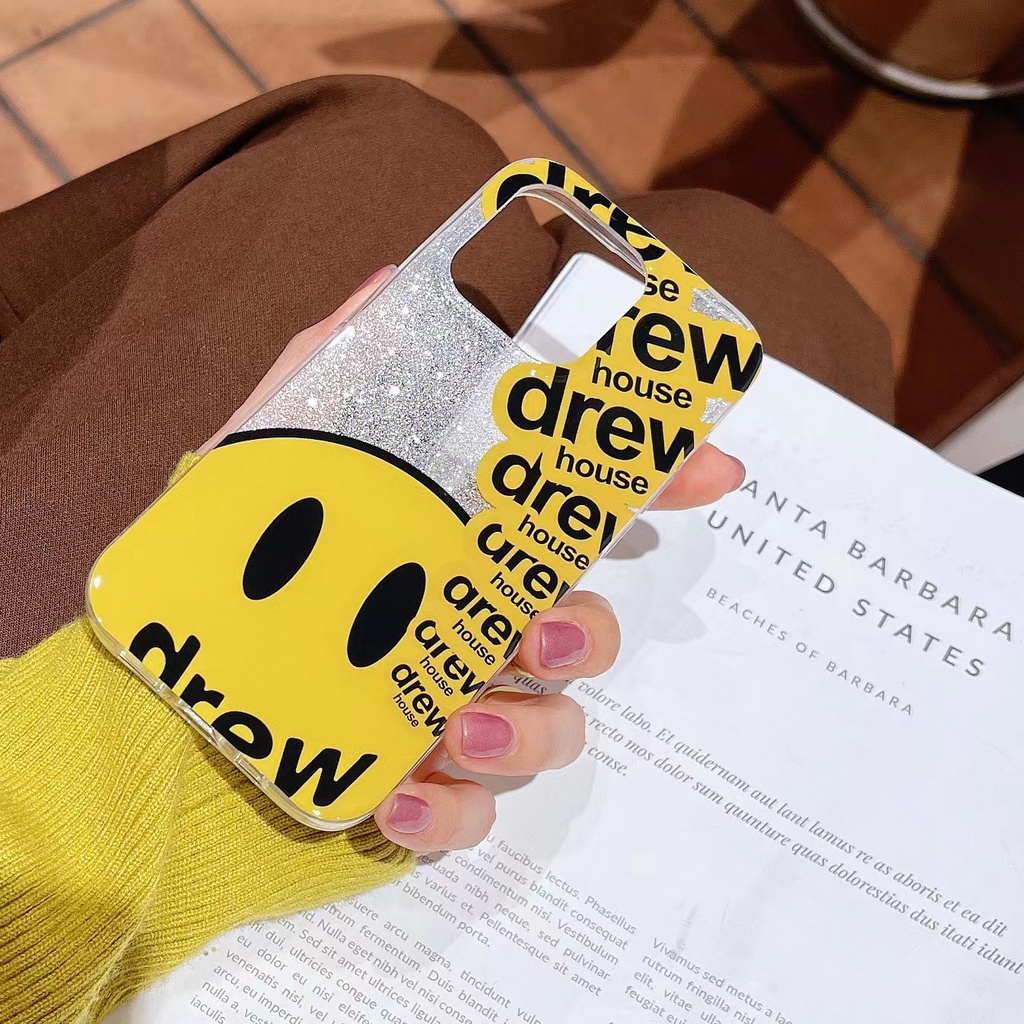 Ốp Điện Thoại TPU Mềm Trong Suốt Chống Rơi Họa Tiết Mặt Cười Cho iPhone 12 13 14 Pro Max