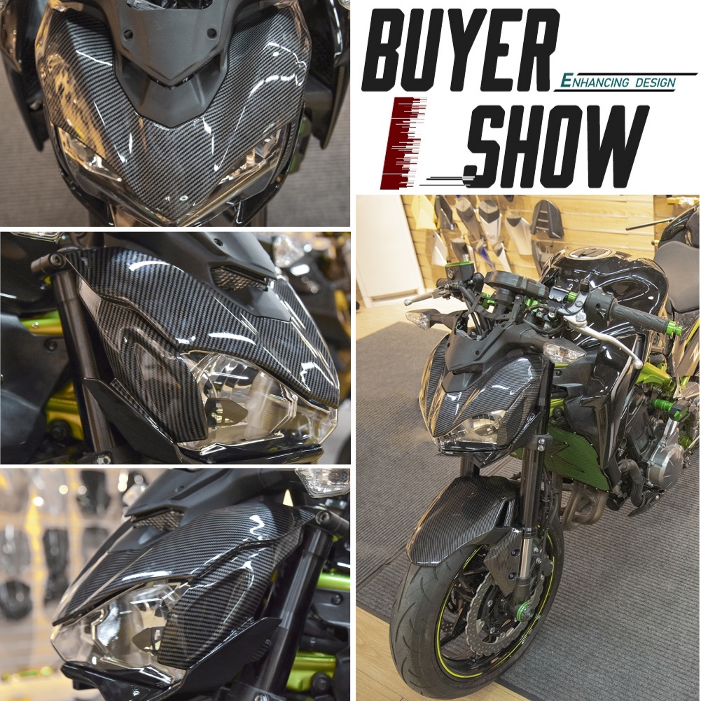 Ốp Đèn Pha Mở Rộng Hình Nón Cho Xe Mô Tô Kawasaki Z900 2017-2019 LJBKOALL Z 900