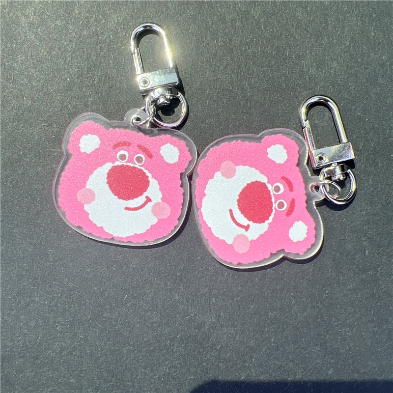1 Móc Khóa Dạng Bút Hình Chú Gấu Hoạt Hình Dễ Thương Cho Nam Và Nữ