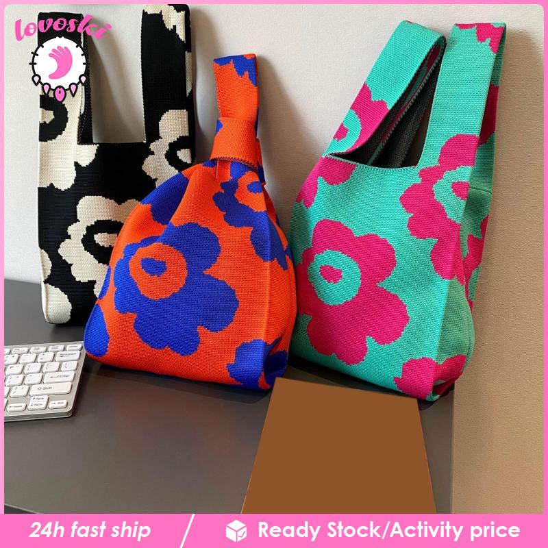 Túi Xách Dệt Kim Gọn Nhẹ Thời Trang Đi Biển