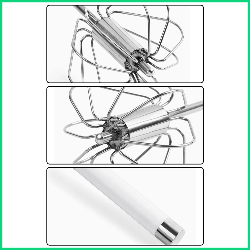 Dụng Cụ Đánh Trứng / Sữa Bột Bằng Thép Không Gỉ Chống Trượt Tiện Dụng Cho Gia Đình