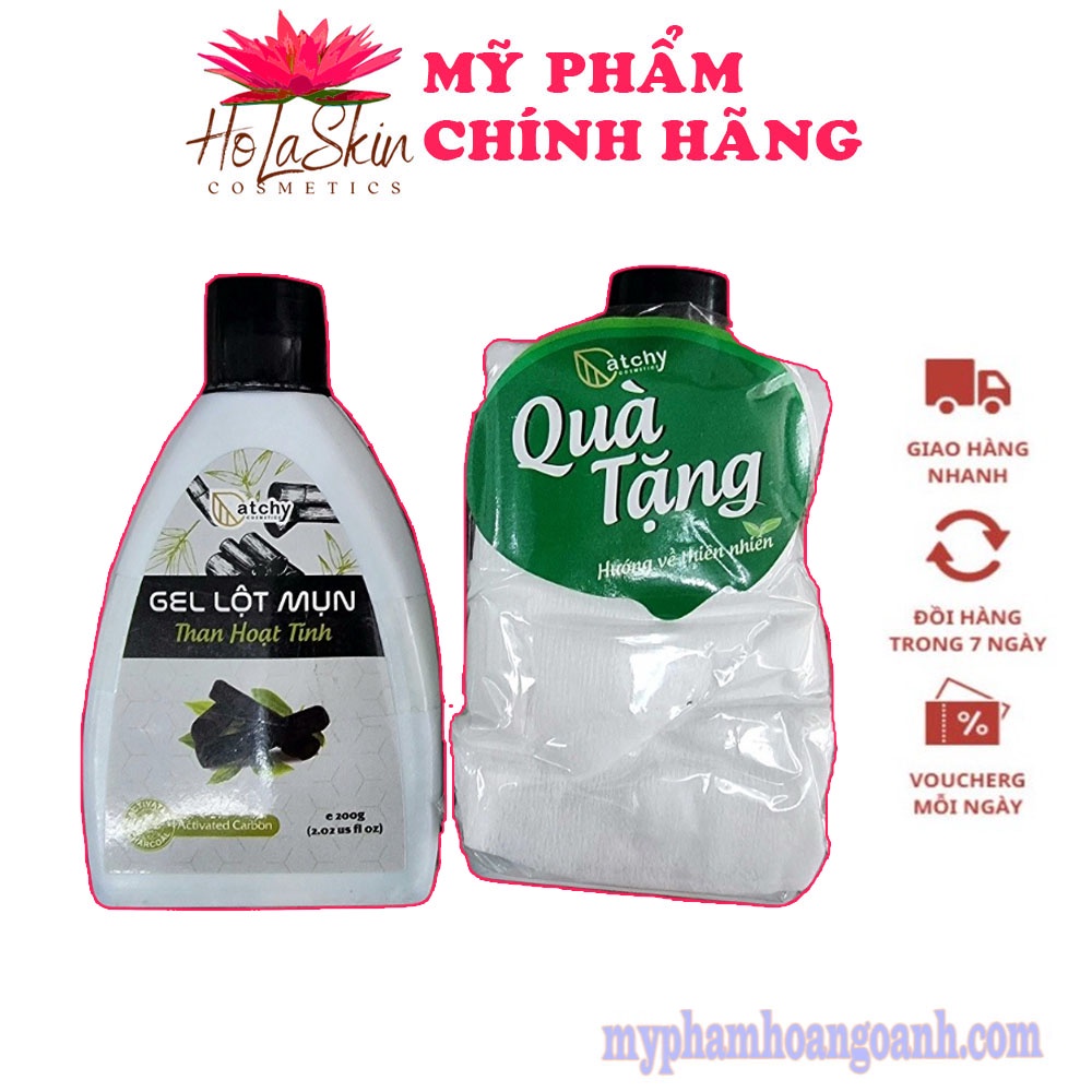Gel lột mụn Atchy than tre tặng kèm giấy lột mụn Atchy