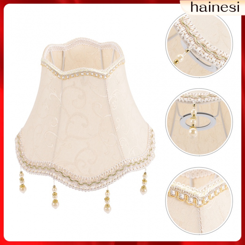 European Beads Lamp Shades Table Lamps Floor Lampshade Wall Cloth Cover Sector Branches Dome