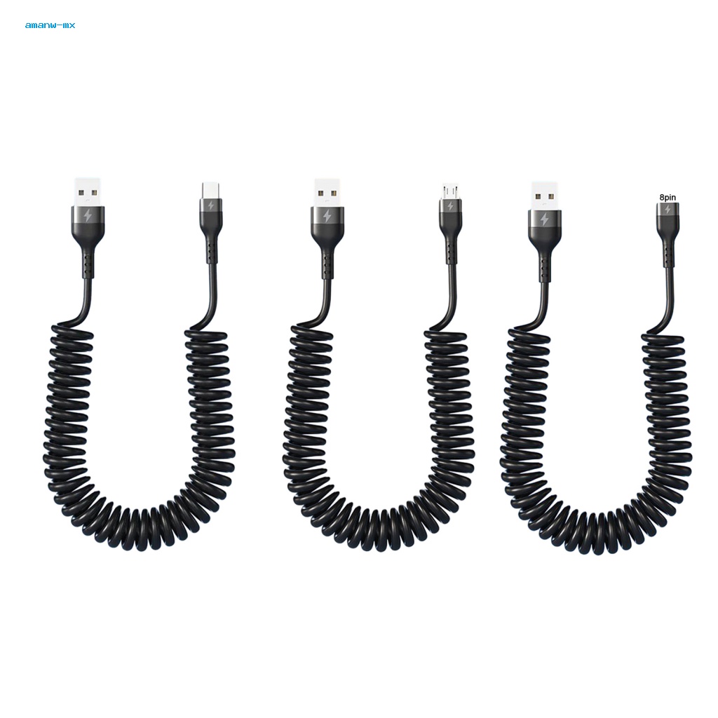 Cáp Sạc Nhanh Type-C / USB / 8-Pin 5A Có Thể Uốn Cong Tiện Dụng