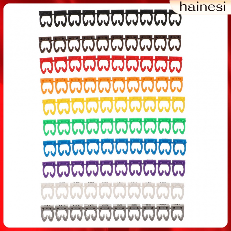 Set 100 Nhãn Đánh Dấu Dây Cáp Nhiều Màu Sắc Tiện Dụng