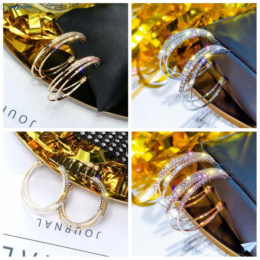 Mag 1 Đôi|Bông Tai Tròn Cho Nữ|Khuyên Tai Tròn Lủng Lẳng