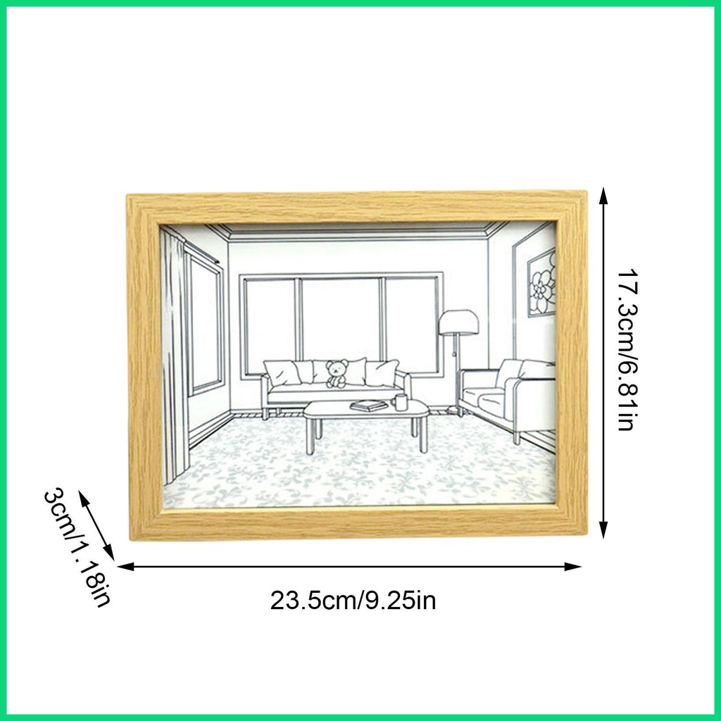 Khung Ảnh Có Đèn LED 3 Màu Sắc Tương Phản Độc Đáo