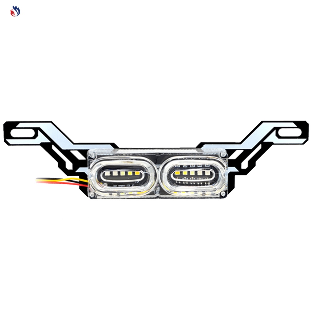 Đèn LED RGB DC 12V Nhiều Màu Sắc Gắn Biển Số Xe Mô Tô DRL Strobe
