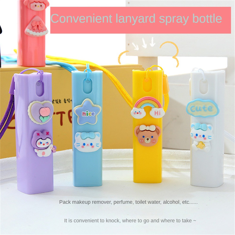 Sanrio Bình Xịt Nước Cổ Họa Tiết Hello Kitty Cinnamoroll Melody Kuromi Có Thể Bơm Đầy Lại