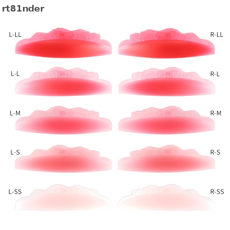 Bộ 8 Cặp Đệm Silicone Nhiều Màu Tái Sử Dụng Được Hỗ Trợ Uốn Cong Lông Mi