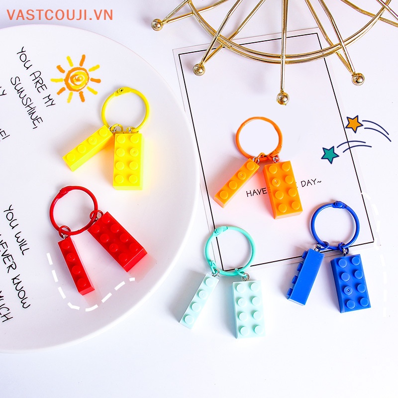 Móc Khóa Hình Khối Xây Dựng VASTJI Độc Đáo