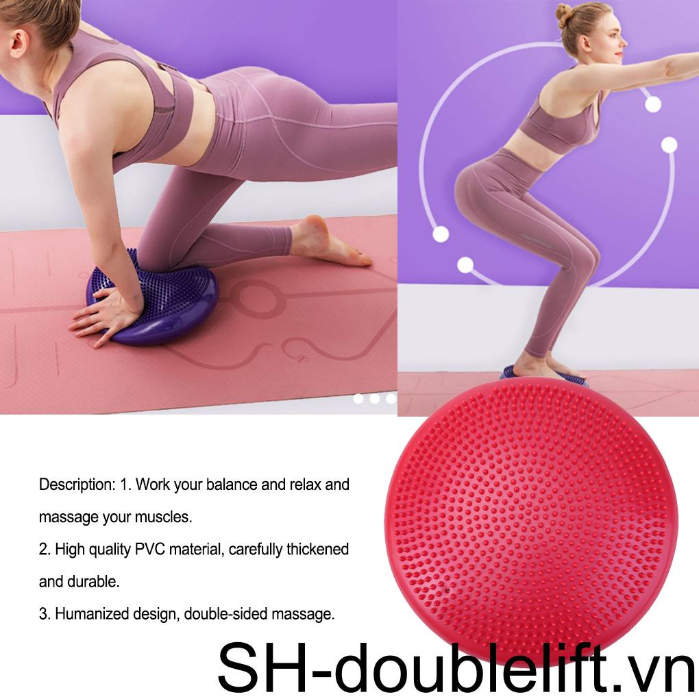 Đệm Tròn Màu Sắc Trơn Cân Bằng Hỗ Trợ Luyện Tập Yoga / Thể Hình Tại Nhà