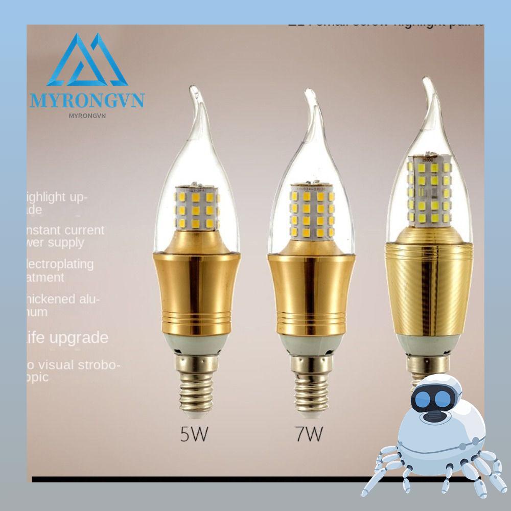 Bóng Đèn Led E14 Hình Nến Màu Trắng Dùng Trang Trí Nhà Cửa Mới