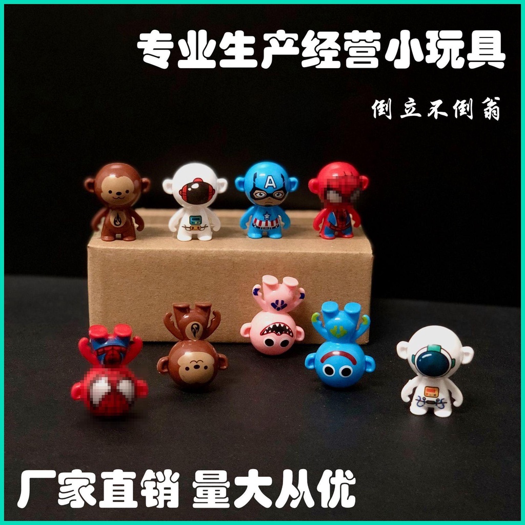 Đồ Chơi Lật Đật Mini Họa Tiết Hoạt Hình Người Nhện / Phi Hành Gia Vui Nhộn Trang Trí Xe Hơi