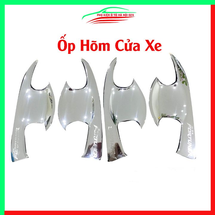 Ốp tay hõm mạ crom Fortuner 2017-2023 sáng bóng chống trầy bảo vệ cửa xe ô tô