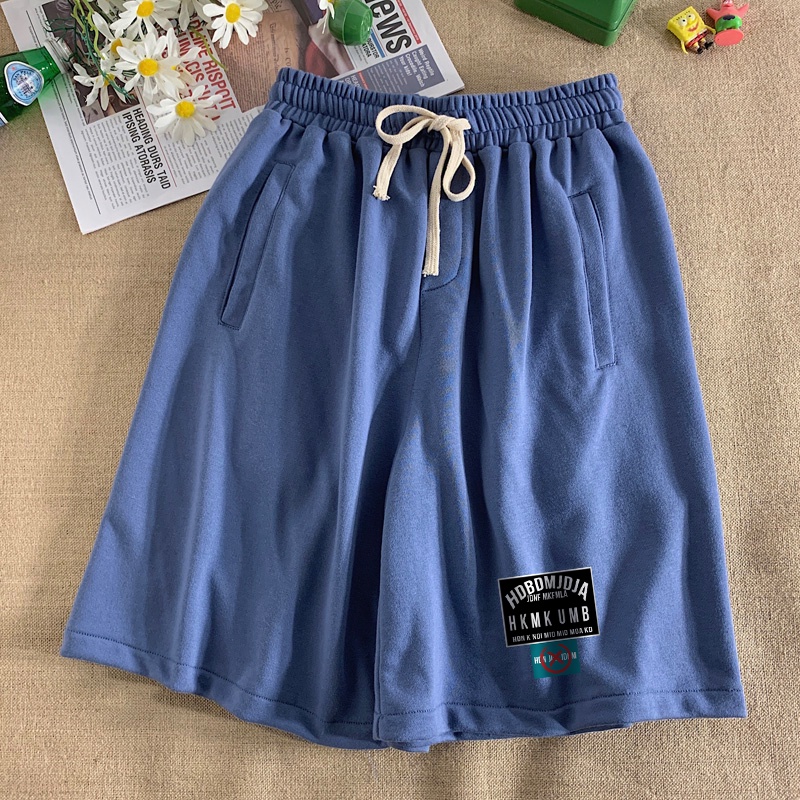 Quần Short Thể Thao Bóng Rổ Vải Cotton Dáng Rộng Kiểu Retro Nhật Bản Thời Trang Mùa Hè Cho Nam