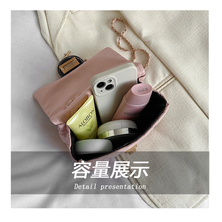 Túi XáchJ ASMIN NOIR Da PU Vân Da Cá Sấu Phối Dây Xích Nhỏ Nhắn Thời Trang Dành Cho Nữ