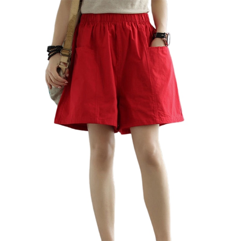 Quần Short Lưng Cao Dáng Rộng Phong Cách Thể Thao Thời Trang Mùa Hè Cho Nữ