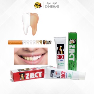 Zact Lion 160g kem đánh răng làm trắng Thái Lan