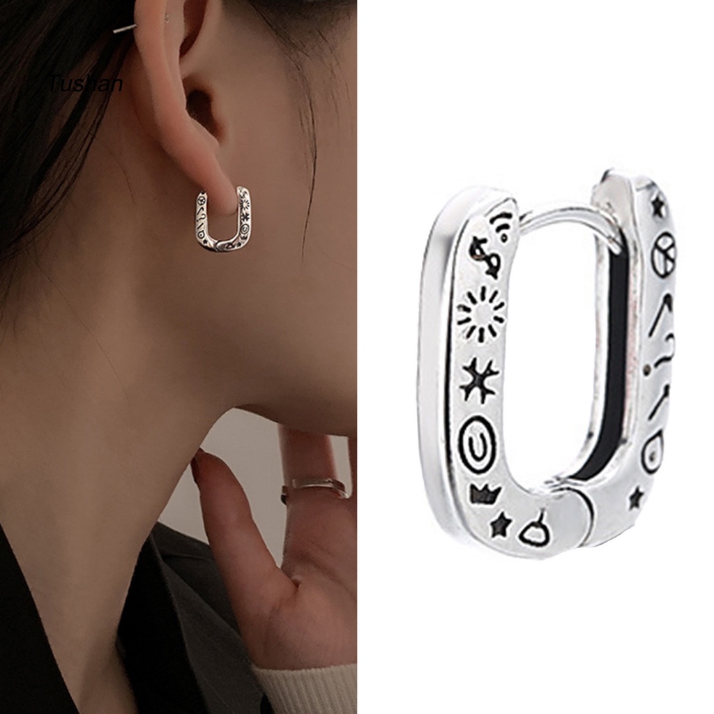 [Ts] 1 Khuyên Tai Dạng Xoắn Ốc Màu Bạc Bóng Cao Quyến Rũ Sáng Bóng Quyến Rũ Cho Nữ