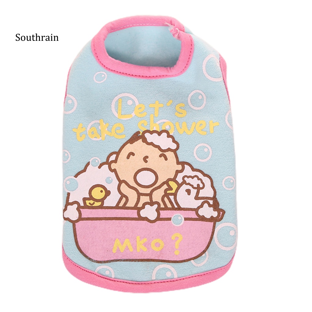 Áo Sweater Cotton Cổ Tròn In Họa Tiết Hoạt Hình Dành Cho Cún Cưng