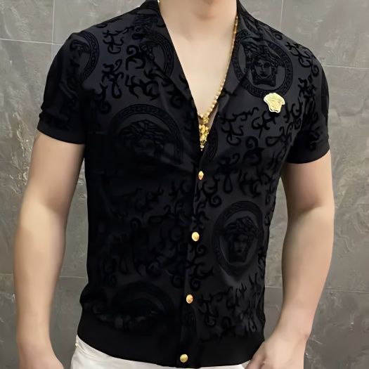 Áo Thun Tay Ngắn Phong Cách Châu Âu Thời Trang Mùa Hè 2023 Cho Nam