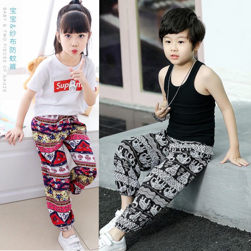 Quần Jogger Unisex Chống Muỗi Cho Bé Từ 1 Đến 9 Tuổi