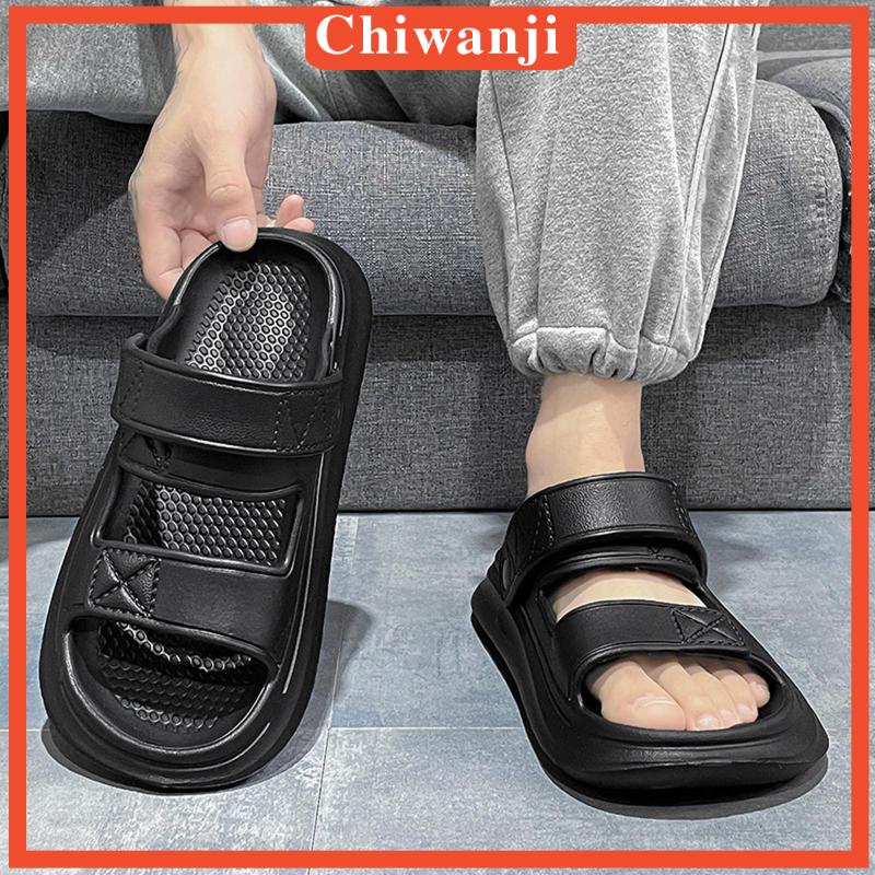 [Chiwanji] Dép EVA Đi Biển Mùa Hè Đơn Giản Linh Hoạt Chắc Chắn Chống Mài Mòn Cho Unisex