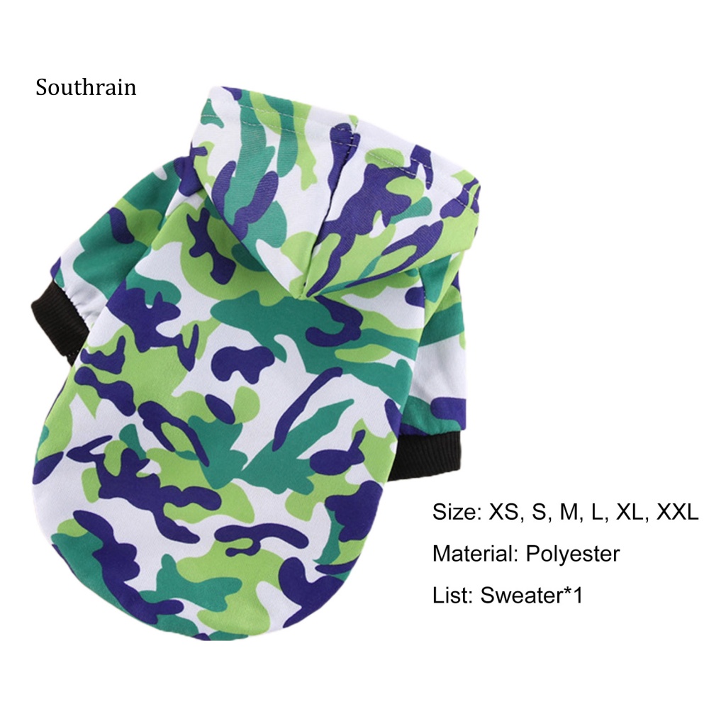 Áo Khoác Hoodie Giữ Ấm Họa Tiết Rằn Ri Thời Trang Xuân Thu Cho Cún Cưng