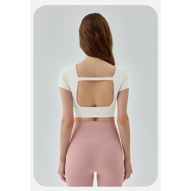 Áo bra thể thao AIRACTIVE ngắn tay lưng co giãn thời trang năng động