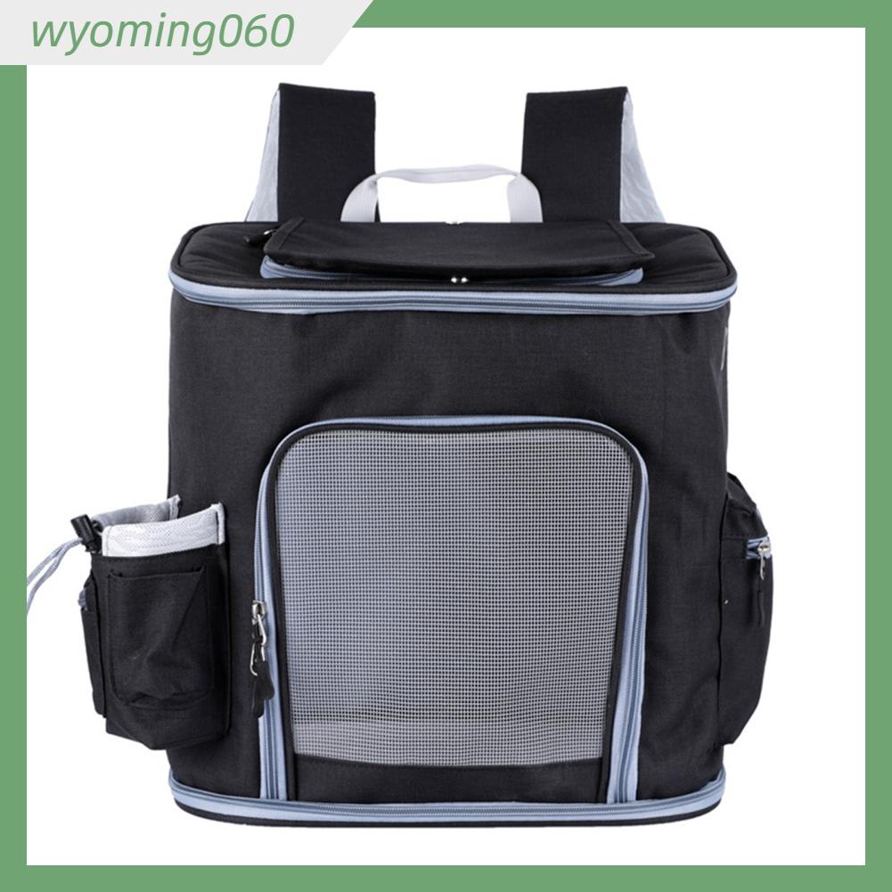Wyoming060 Ba lô đựng thú cưng cỡ lớn Khóa kéo phía trước thoáng khí Mở Túi nhẹ cho chó con