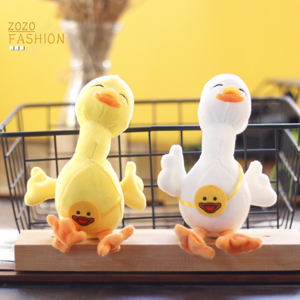 Móc Khóa Vịt Nhồi Bông Dễ Thương Dùng Để Trang Trí