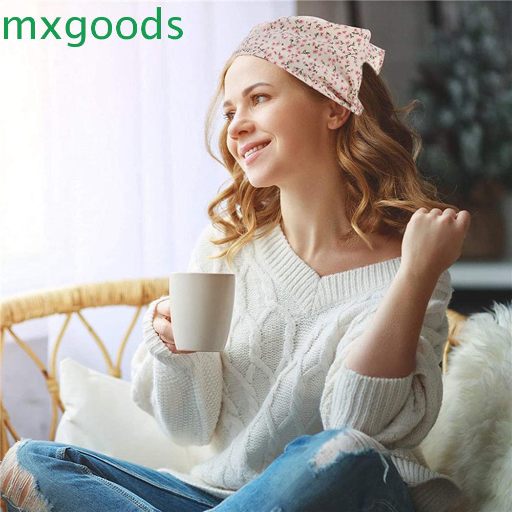 Khăn Bandana Mỏng Co Giãn Họa Tiết Hoa Thời Trang Cho Nữ