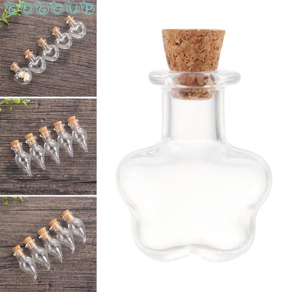 Set 5 Lọ Điều Ước Mini DIY Dạng Rỗng Đa Ứng Dụng Trang Trí Nhà Cửa