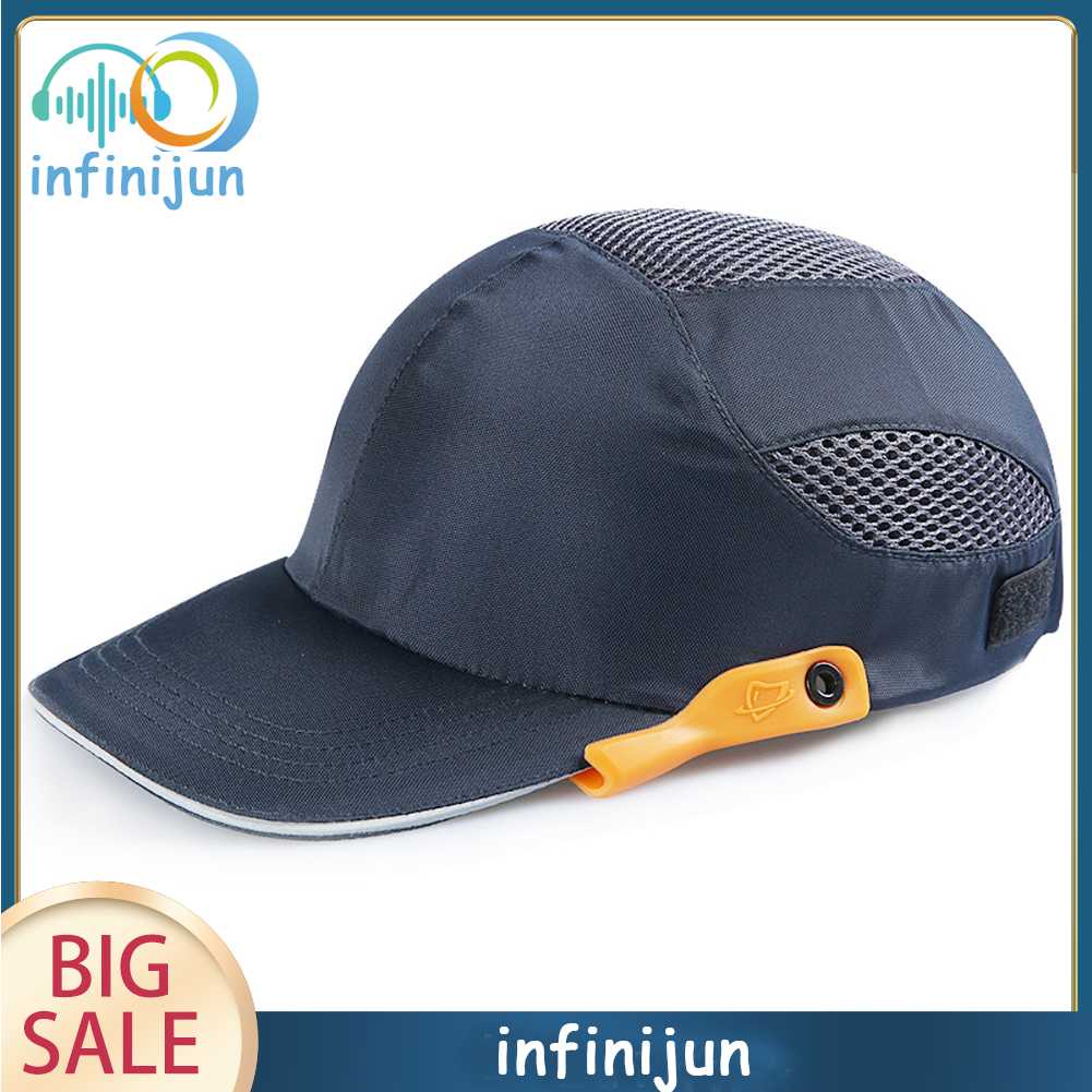 Mũ Lưỡi Trai Kẻ Sọc Phản Quang Siêu Nhẹ Chống Va Chạm