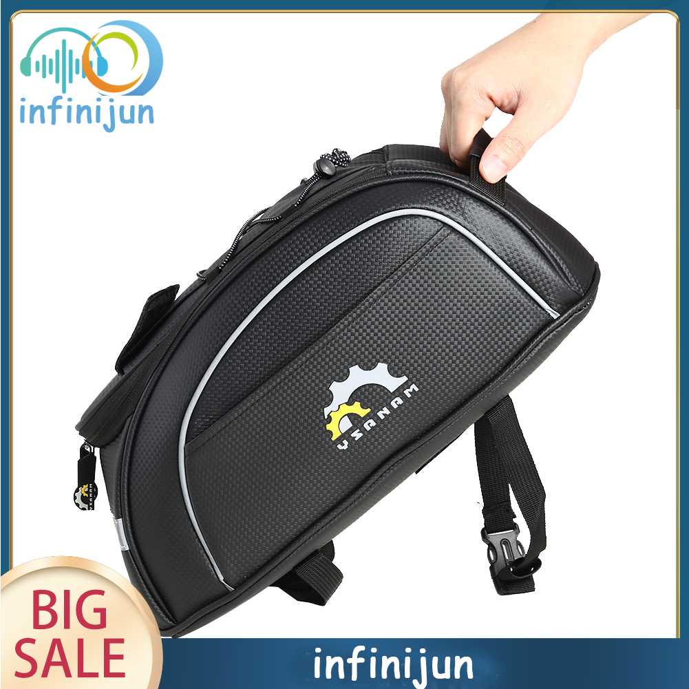 Túi Đựng Đồ Dùng Bằng Sợi Carbon Phản Quang Chống Thấm Nước Tiện Dụng Cho Xe Đạp