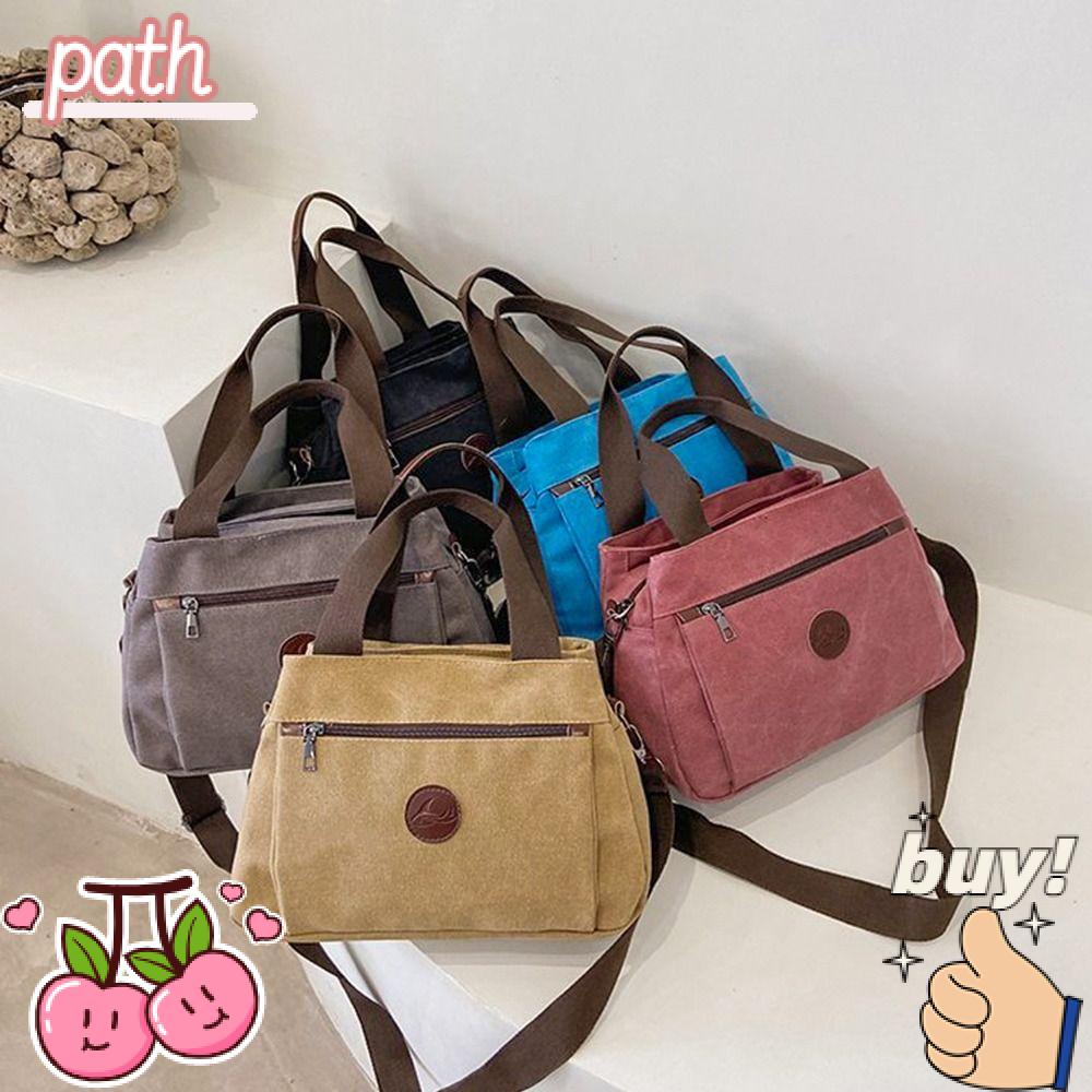 PATH Túi Đeo Vai Bằng Vải Canvas Đa Năng Tiện Dụng Cho Gia Đình