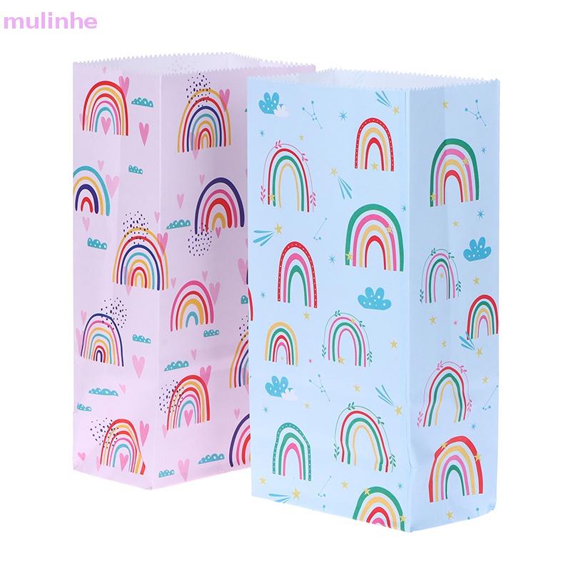 Set 10 Túi Giấy Đựng Quà Màu Xanh Dương Sáng Tạo Cho Tiệc Sinh Nhật vn