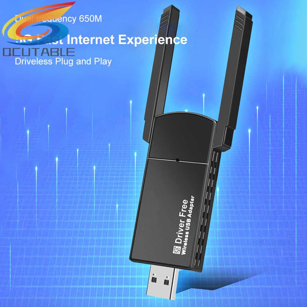 Usb WiFi 650Mpbs 5G / 2.4G Cho Windows Vista / XP / Win7 / 8 / 10 / 11