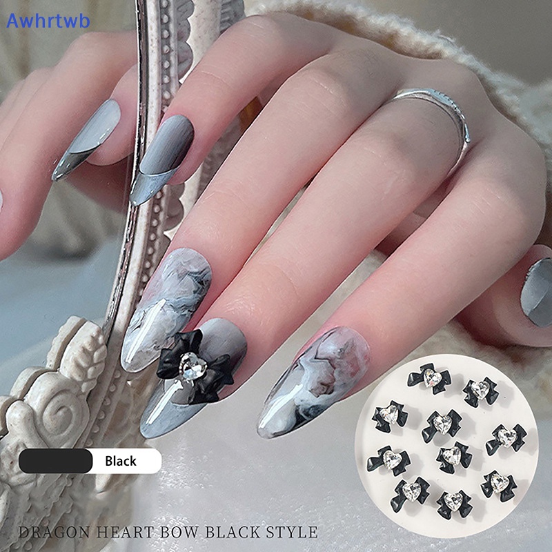 Set 10 Phụ Kiện Đính Trang Trí Móng Tay 3D Xinh Xắn Mới