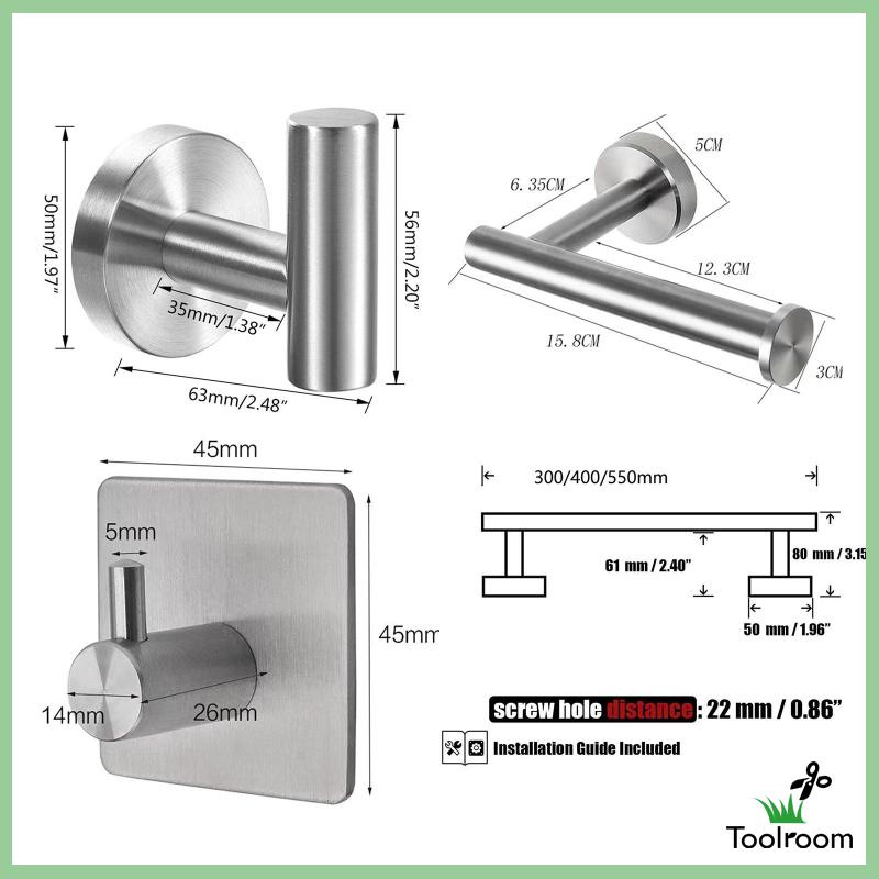 Thanh Treo Khăn Bằng Thép Không Gỉ Tiện Dụng Cho Phòng Tắm