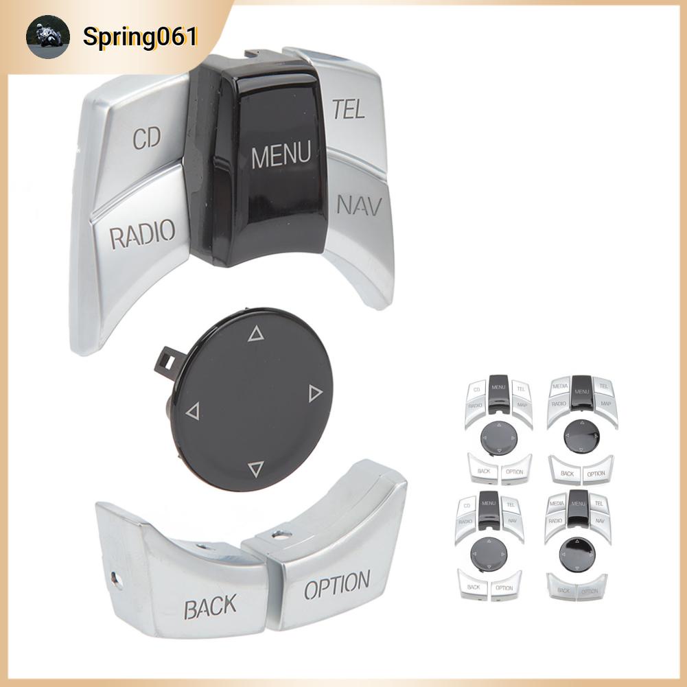 Spring061 6 Chiếc Điều Khiển Trung Tâm Đa Phương Tiện Nút ABS Mạ Bạc Cho F20 F21 F22 F23 F87 F30 F31 F34 F35 f32 F33 F36 F82 F83