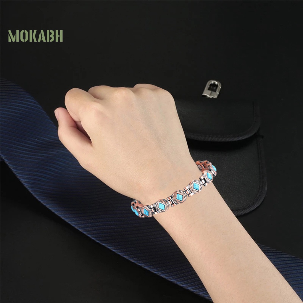 [Mới] Vòng Tay Yoga Phong Cách Retro Hình Thoi Mạ Điện Trang Trí Điều Chỉnh Được Trang Trí Liệu Pháp Sức Khỏe