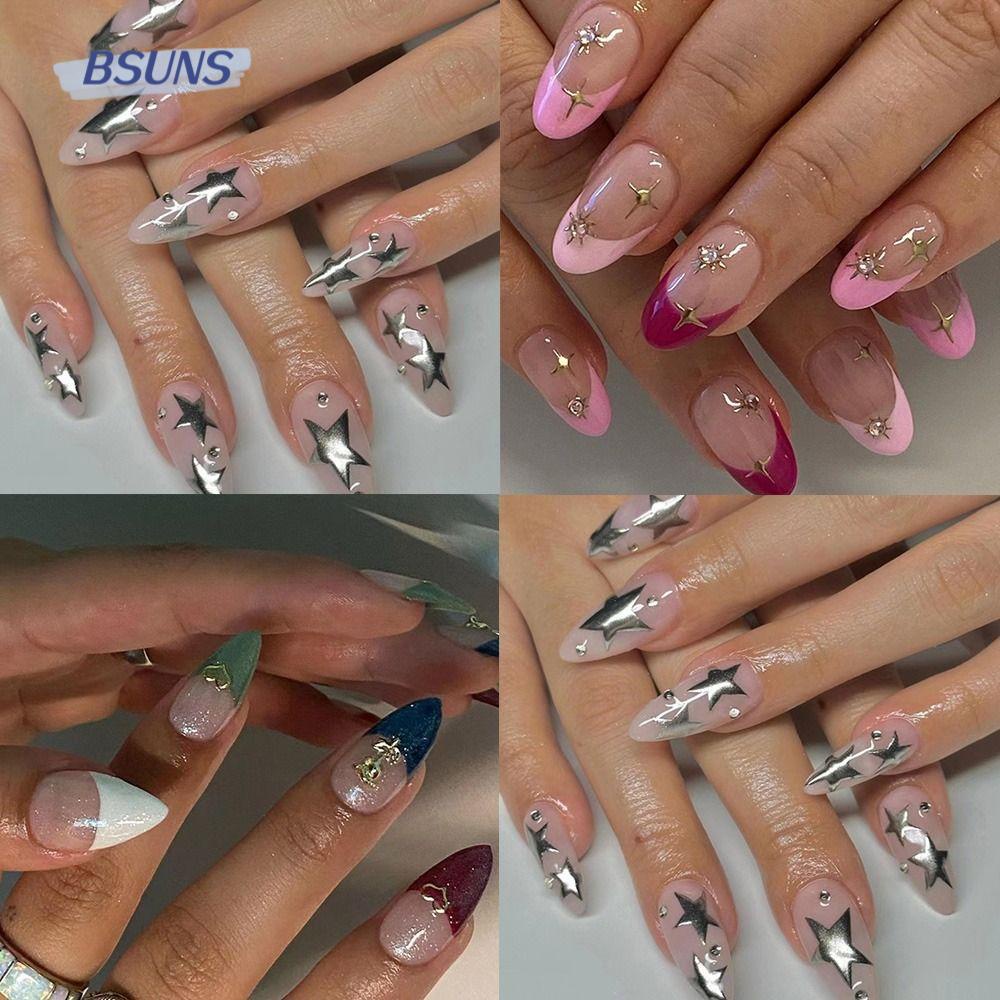 Set 24 Móng Tay Giả Có Thể Tháo Rời Diy