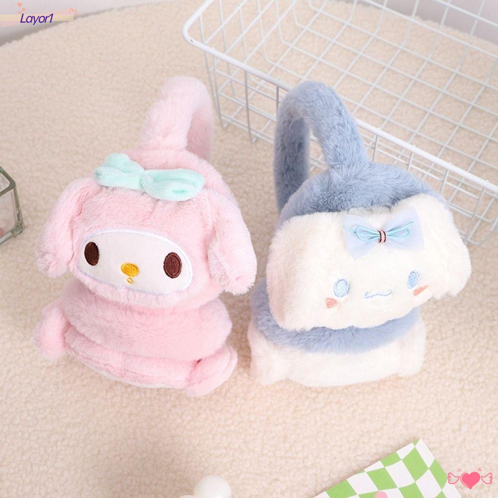 Bông Chụp Tai Giữ Ấm Chống Gió Hình Búp Bê Hoạt Hình 1 Món Cho Nữ