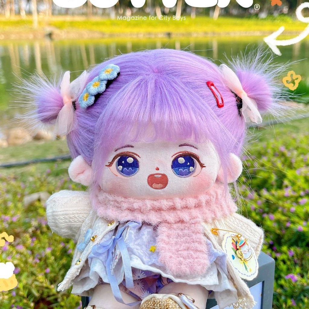 Búp Bê Nhồi Bông Cotton 20cm Thay Đổi Màu Nude Làm Quà Tặng Cho Bé Gái