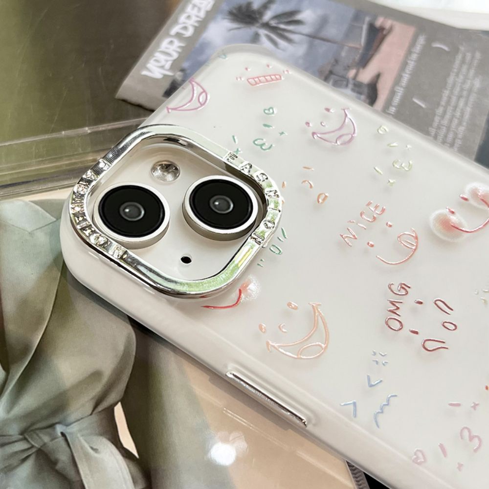 Ốp Điện Thoại Chống Sốc Họa Tiết Mặt Cười Cho IPhone 11 14 13 12 Pro Max XR XS 7 8 Plus